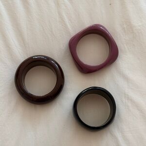 Set of Chunky Bracelets